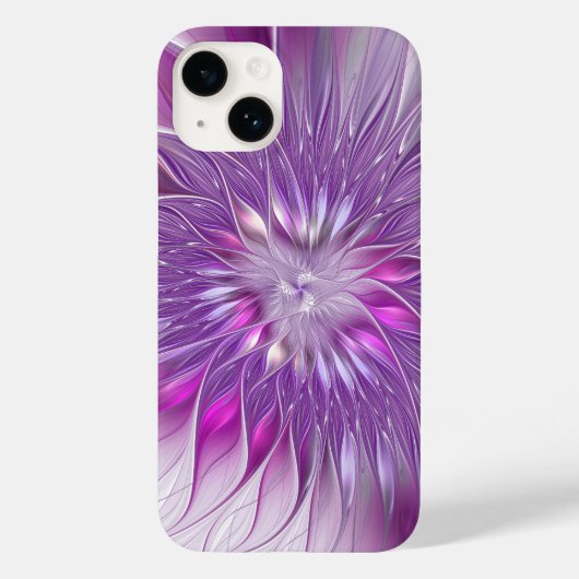 Roze Paarse ventilatorpassie Abstract fractal Art Case-Mate iPhone Case (Achterkant)
