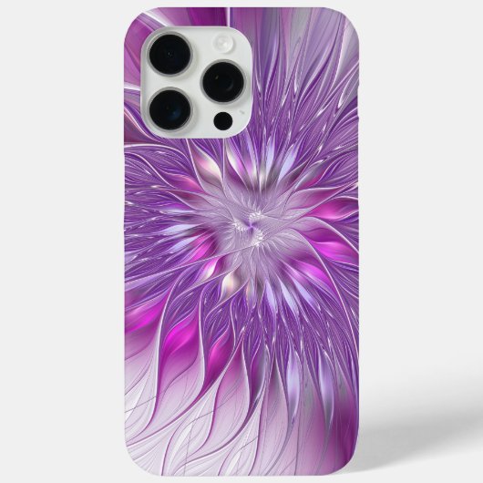 Roze Paarse ventilatorpassie Abstract fractal Art Case-Mate iPhone Case (Achterkant)