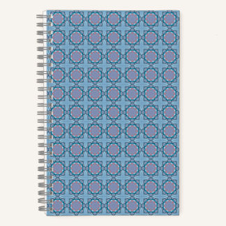 Roze & Paarse Vierkante Patroon Notitieboek