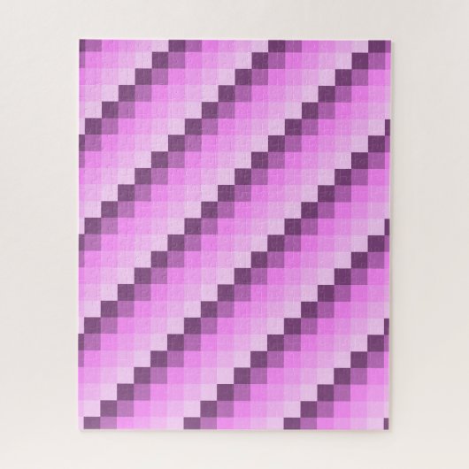 Roze & Paarse vierkanten Legpuzzel (Verticaal)