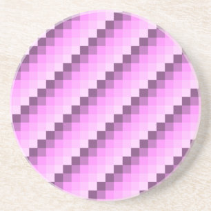 Roze & Paarse vierkanten Zandsteen Onderzetter