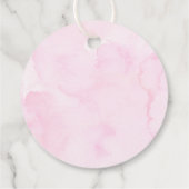 Roze Paarse vlinder Birthday Bedankjes Labels (Achterkant)