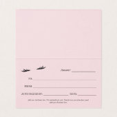 Roze & Paarse Waterverf Lashes Cadeaubon Kaart (Binnenkant ongevouwen)