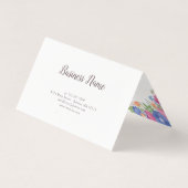 Roze Paarse Wildflower Boeketten - Cadeaubon Kaart (Achterkant)