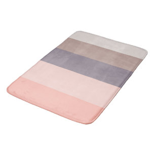 roze, paarse, witte strepen badmat