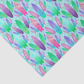 Roze & Paarse Zomersurfplanken Tissuepapier (Detail)