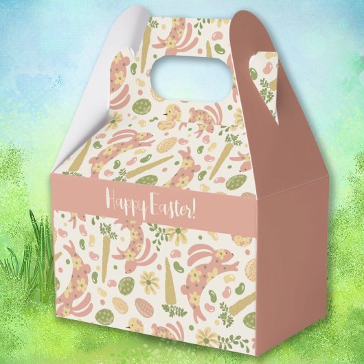 Roze paasbundels bedankdoosjes