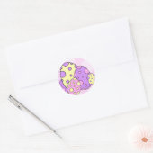 Roze Paaseieren Stickers (Envelop)