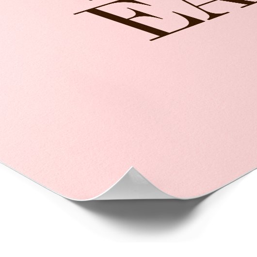 Roze paashaas en Eipaalpap Poster (Hoek)