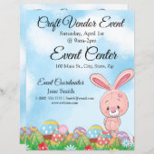 Roze paashaas met gebeurtenis van de verkoper van  (Voorkant / Achterkant)