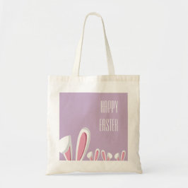 Roze paasoorten op Paars paasTas Tote Bag