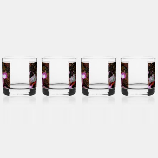 Roze paddenstoel whisky glas (Rechts)