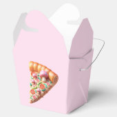 Roze Paddestoel Pizza Party Bedankdoosjes (Geopend)