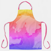Roze Paint Splash Kleurrijke Abstract Patroon Girl Schort (Voorkant)