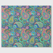 Roze Paisley Cadeaupapier (Vlak)