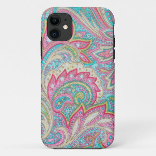 Roze Paisley Hoesje-Mate iPhone 5 iPhone 11 Hoesje