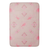 Roze Paisley Pattern Badmat (Voorkant Verticaal)