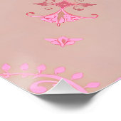 Roze Paisley Pattern Perfect Poster (Hoek)
