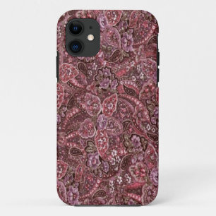 Roze Paisley Print iPhone 5 Hoesje