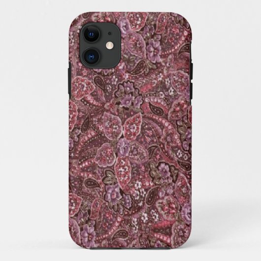 Roze Paisley Print iPhone 5 Hoesje (Achterkant)