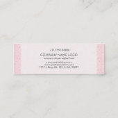 Roze  Paisley Wedding Planner Mini Visitekaartje (Achterkant)