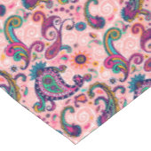  roze paisleypatroon tafelkleed (Gekanteld)