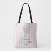 Roze Palm Spring Pastel Beach Bachelorette Party Draagtas (Voorkant)