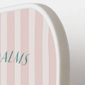 Roze Palm Spring Pastel Beach Bachelorette Party Pickleball Paddle (Links Detail)