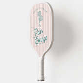 Roze Palm Spring Pastel Strandfeestje Pickleball Paddle (Links)