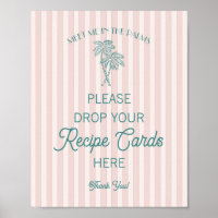 Roze Palm Springs Strand Deel een recept Bruiloft