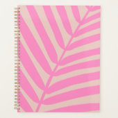 Roze palmblad planner (Voorkant)