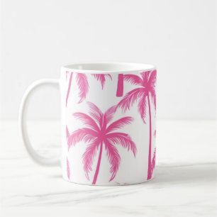 Roze palmbomen koffiemok