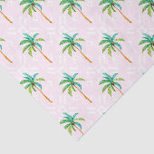 Roze palmbomen (ontwerp 73 roze serie) tissuepapier (Detail)
