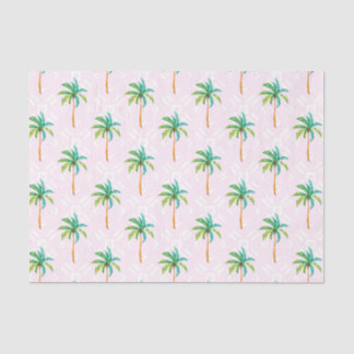 Roze palmbomen (ontwerp 73 roze serie) tissuepapier