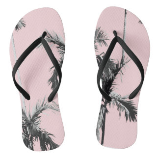Roze palmbomen Teenslippers