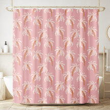 Roze Palmboom Boho Tropische Kust