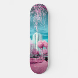Roze palmboom skateboard
