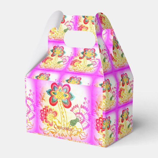 Roze palmboom Thunder_Cove Bedankdoosjes (Voorkant Zijde)