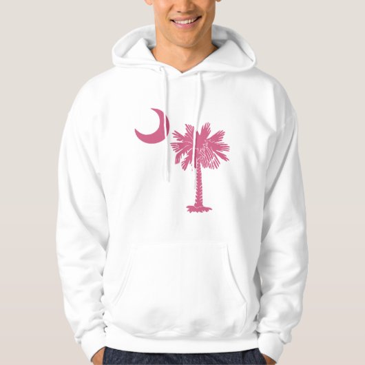 Roze Palmetto Moon Hoodie (Voorkant)