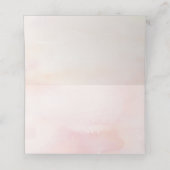 Roze Pampas gras bruiloft plaats kaart (Binnenkant ongevouwen)