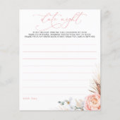 Roze Pampas grass Floral Date Night Ideeën (Voorkant)