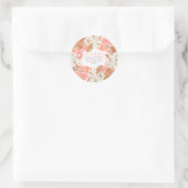 Roze Pampass gras | Retouradres Orchid Blooms Ronde Sticker (Tas)