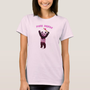 Roze Panda Cricket T-shirt