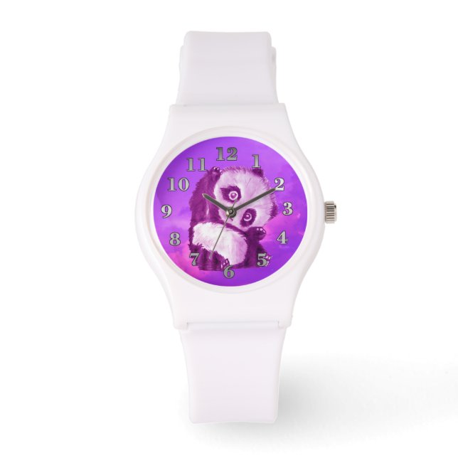 Roze Panda Horloge (Voorkant)