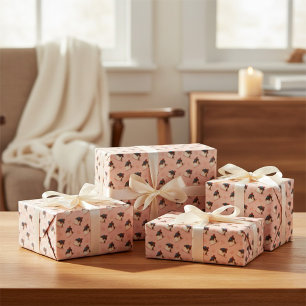 Roze Panna Cotta Dessert Inpakpapier