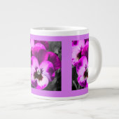 Roze Pansy Cup Extra Grote Beker (Voorkant rechts)
