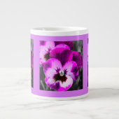 Roze Pansy Cup Extra Grote Beker (Voorkant)