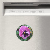 Roze Pansy Magnet Magneet (Insitu (Vaatwasser))