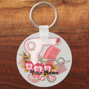 Roze Pansy Schoonheidsspecialiste Sleutelhanger