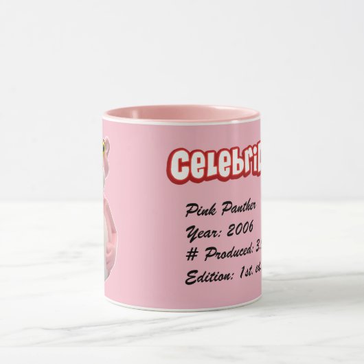Roze pantherMok - CelebriDucks op rubber Duck Cups Mok (Midden)